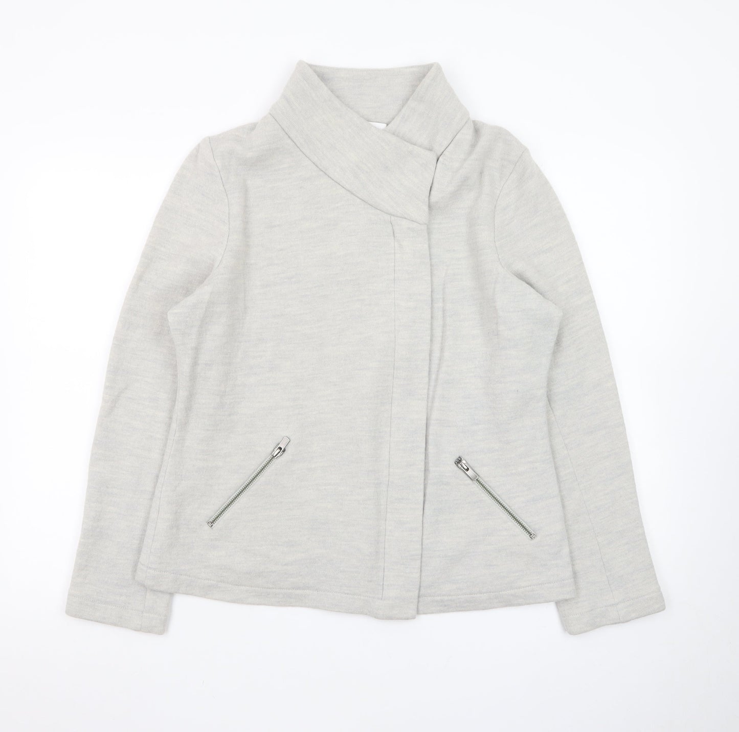 The White Company Women's Grey Wool Short Jacket Size 16