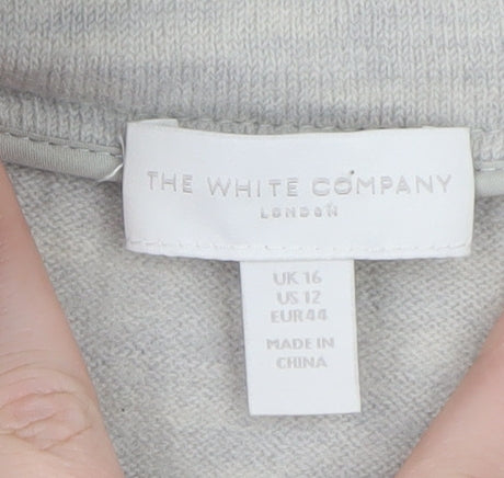 The White Company Women's Grey Wool Short Jacket Size 16