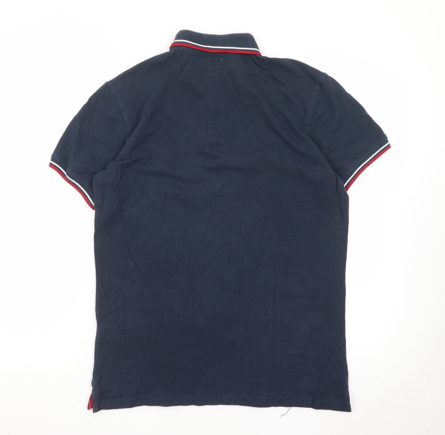 Jack Wills Men's Blue Small Slim Fit Cotton Polo Shirt