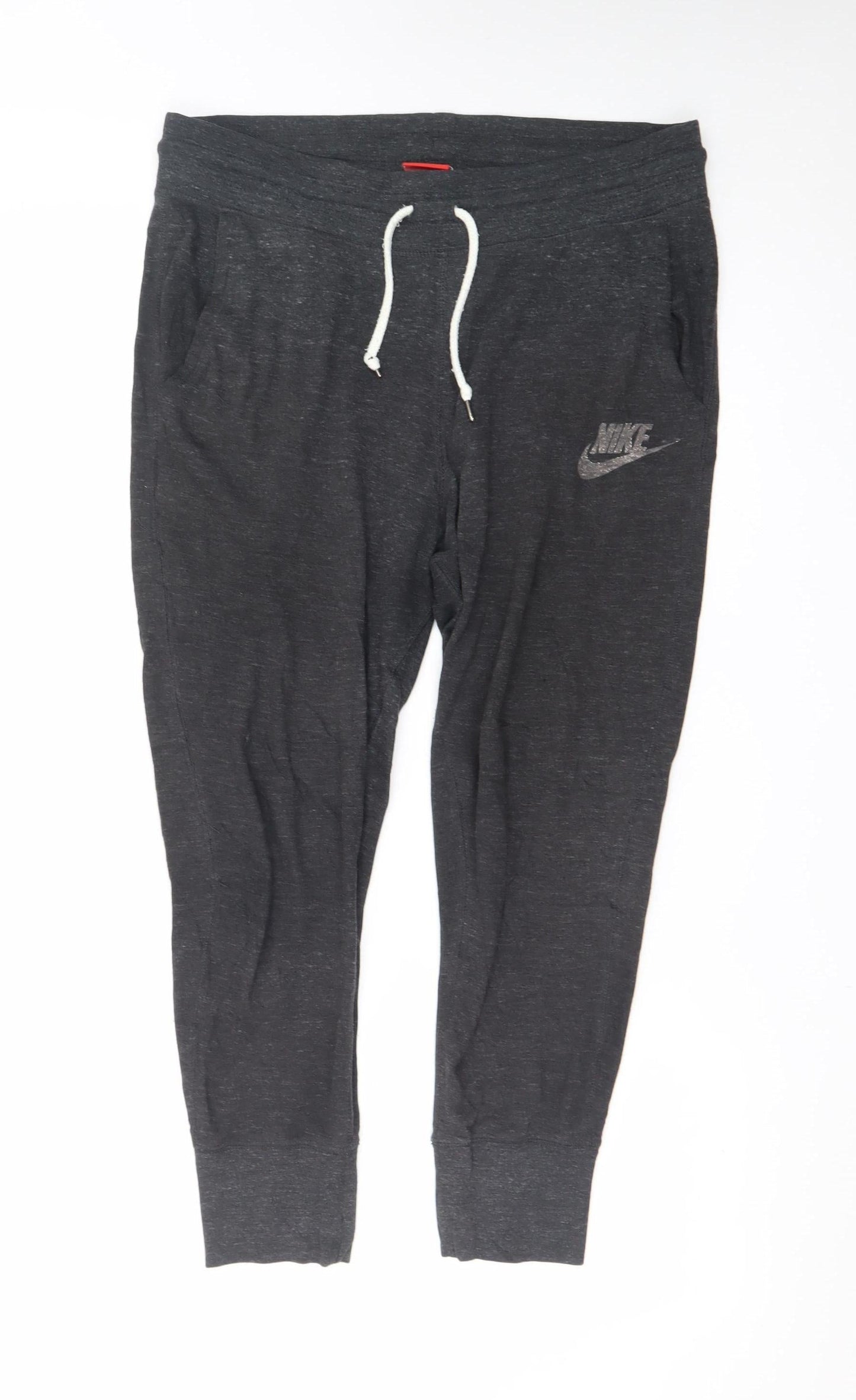 Nike Men's Black Jogger Trousers M Regular Fit Cotton Blend