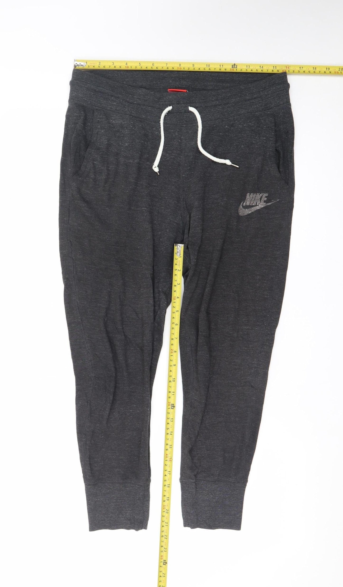 Nike Men's Black Jogger Trousers M Regular Fit Cotton Blend