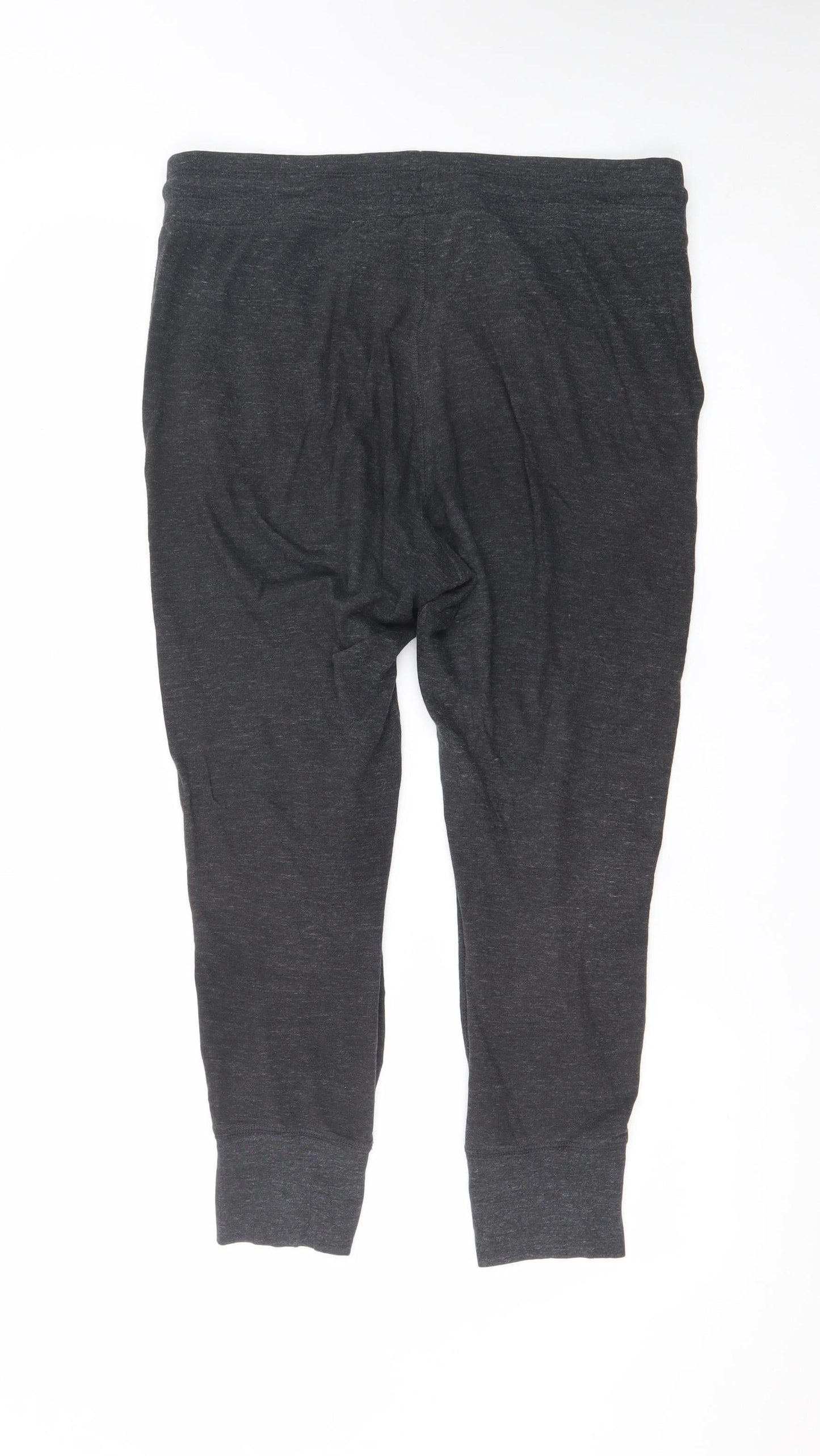 Nike Men's Black Jogger Trousers M Regular Fit Cotton Blend