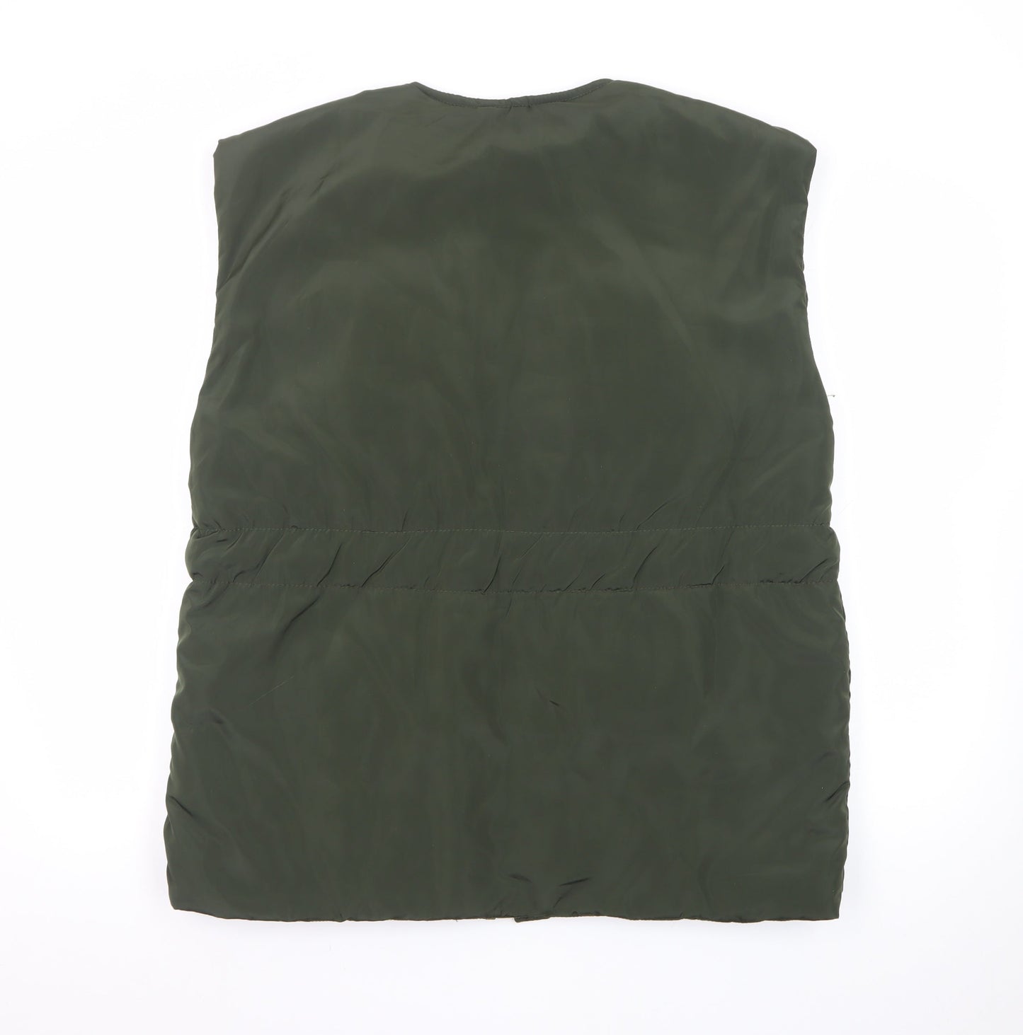 Nasty Gal Women Green Size 12 Padded Utility Waistcoat