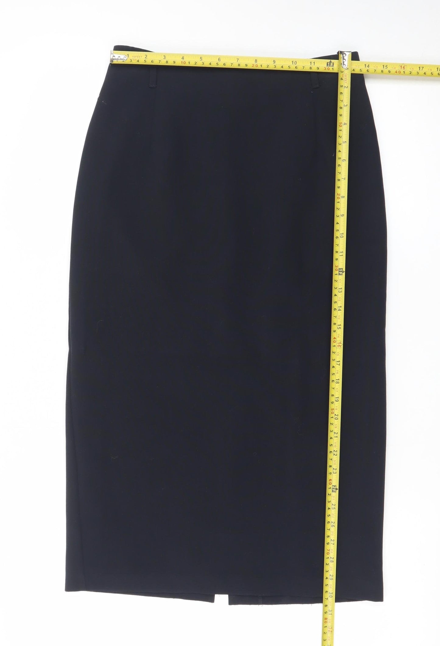 Marks and Spencer Women Black Size 8 Pencil Skirt Knee Length Workwear