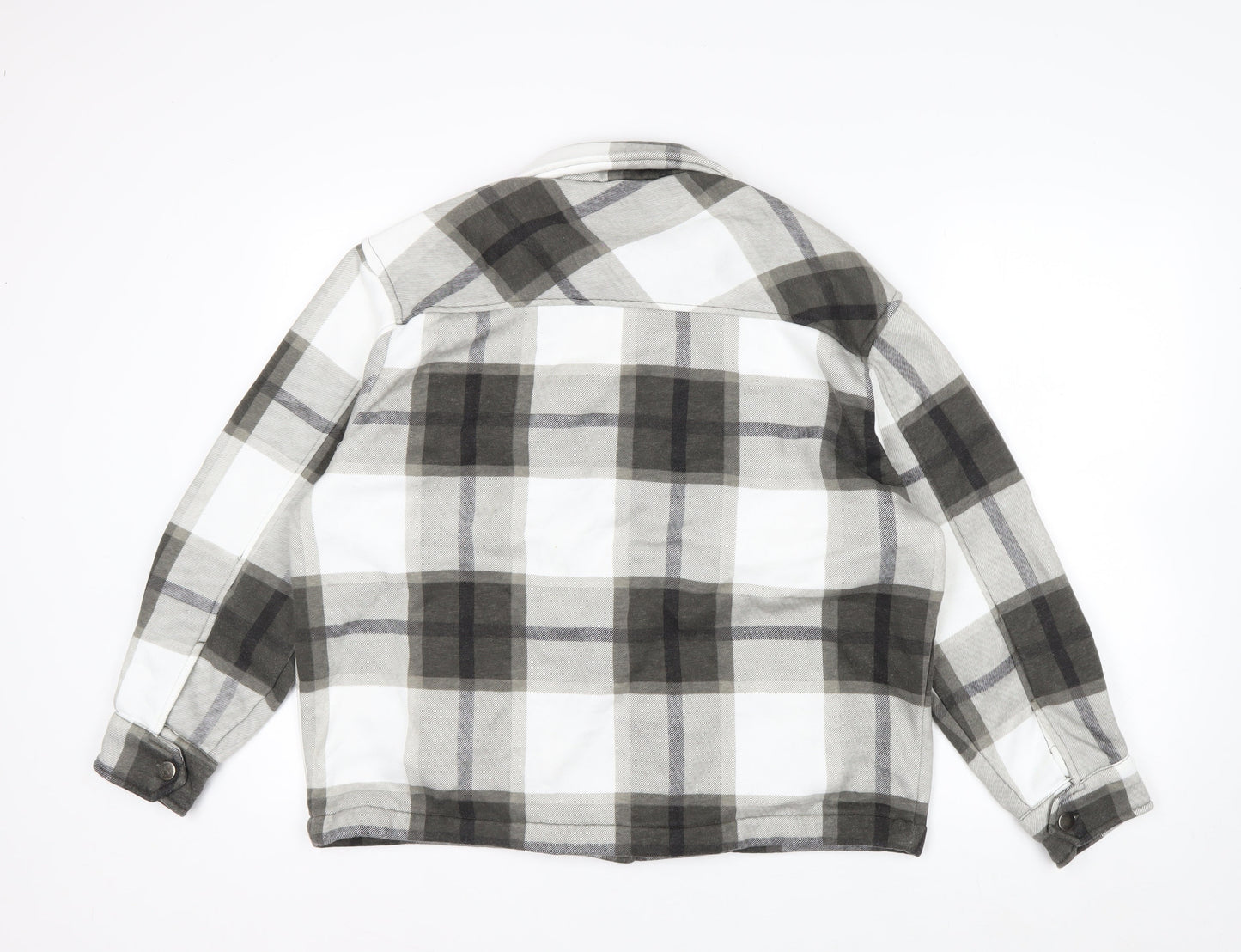 Apricot Men's Grey Check Flannel Jacket S Regular Fit