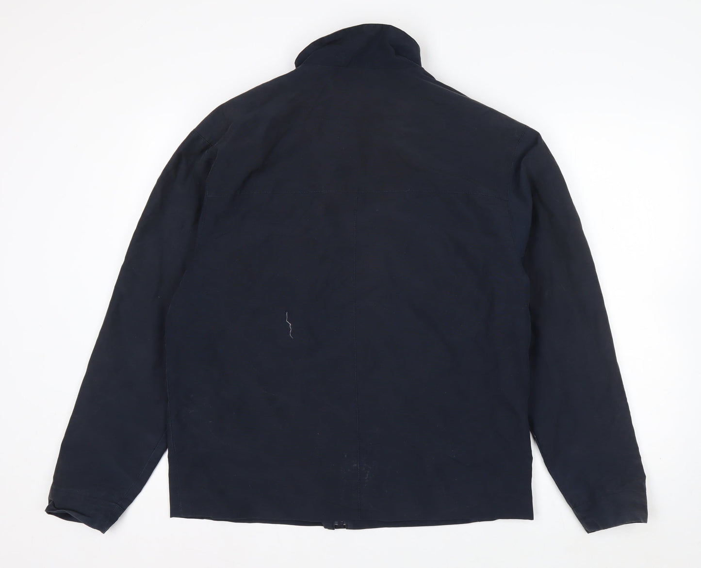 Debenhams Men's Blue Cotton Nylon Full Zip Jacket Size S