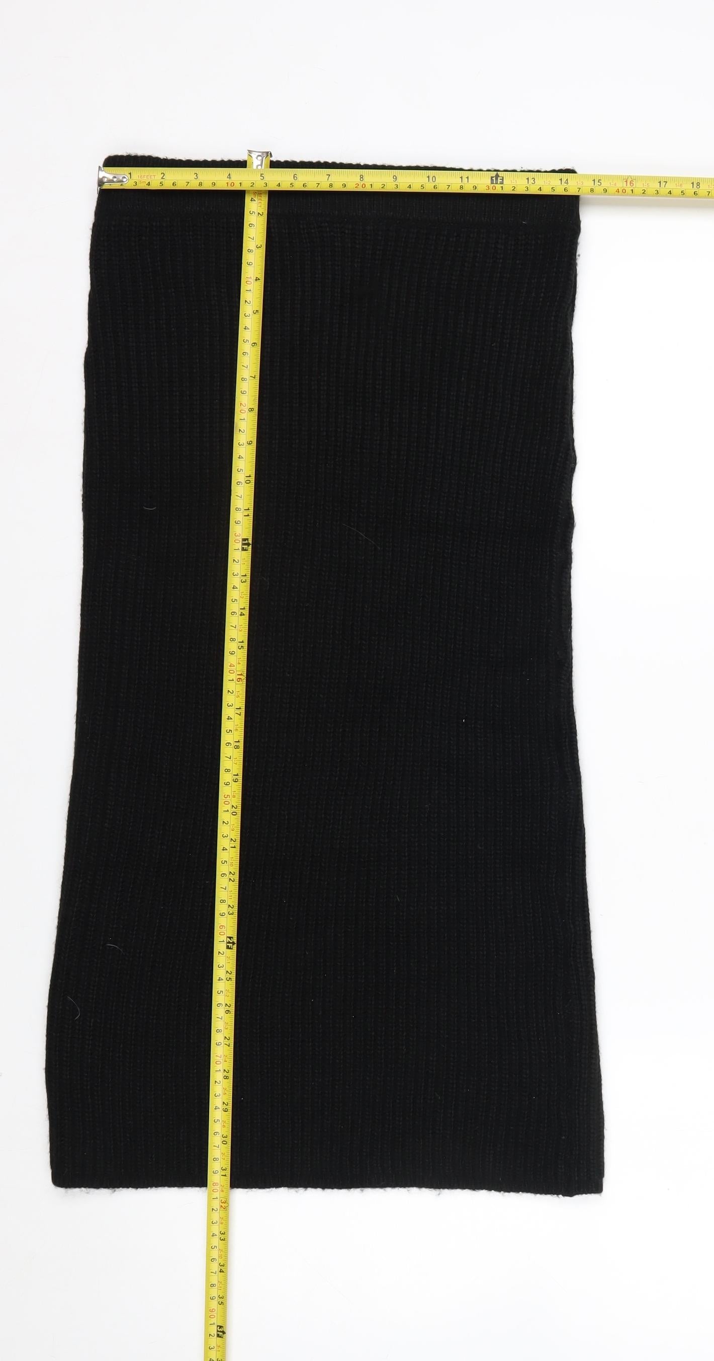ASOS Women Black Size 10 Knit Pencil Skirt Stretch Winter