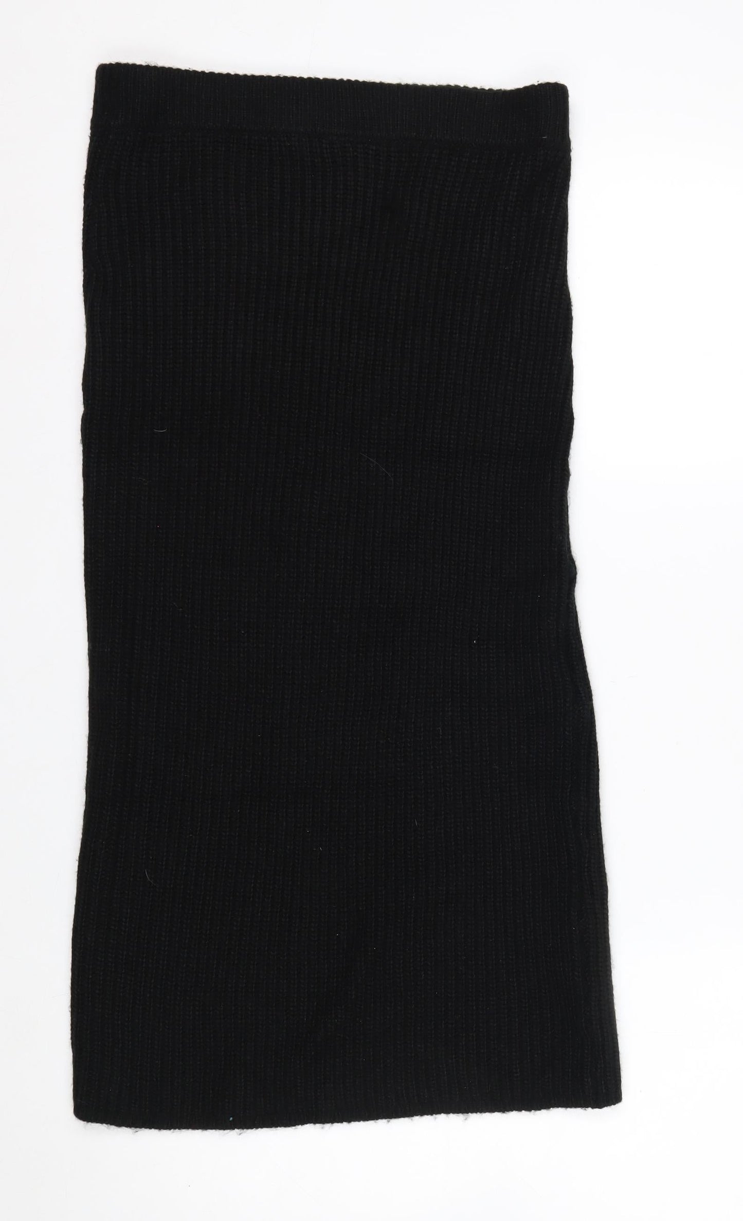 ASOS Women Black Size 10 Knit Pencil Skirt Stretch Winter