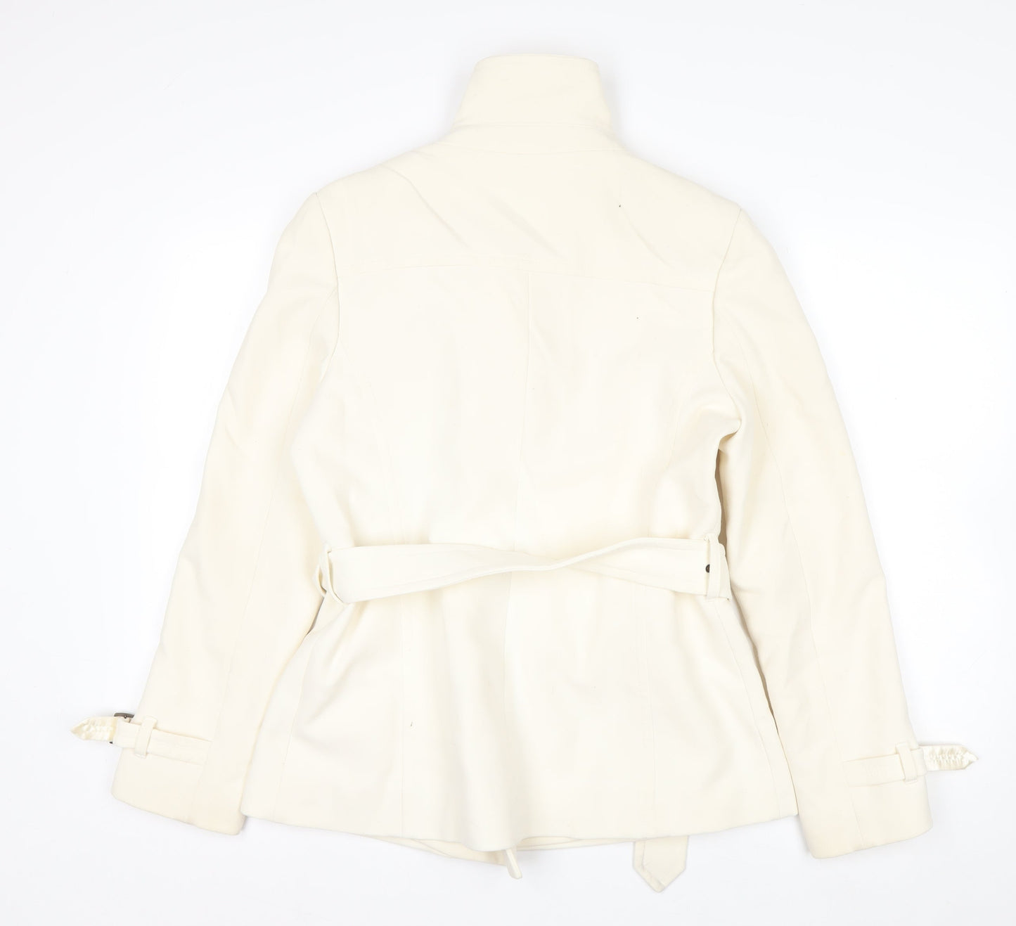 Marks and Spencer Women’s Ivory Belted Trench Coat Size 12