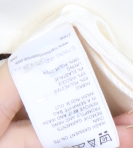 Marks and Spencer Women’s Ivory Belted Trench Coat Size 12