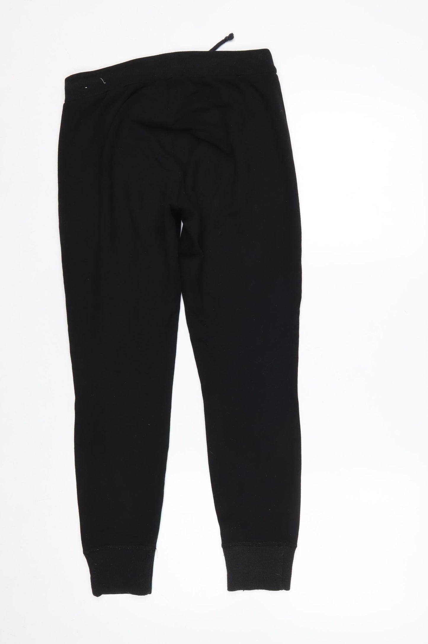 Hollister Women Black Jogger Sweatpants S Cotton Blend Drawstring