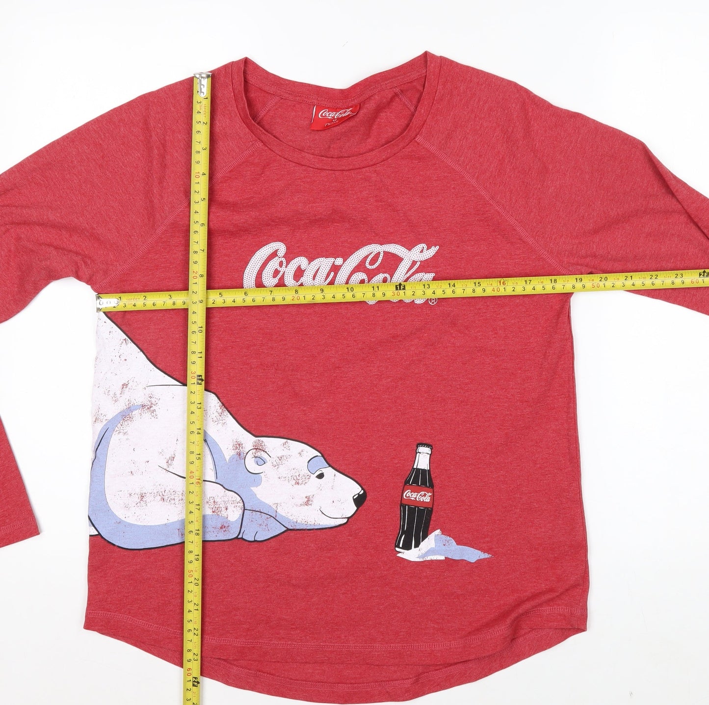 Next Women’s Red Coca-Cola Polar Bear Long Sleeve T-Shirt Size 12