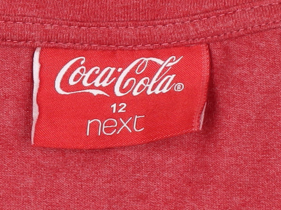 Next Women’s Red Coca-Cola Polar Bear Long Sleeve T-Shirt Size 12