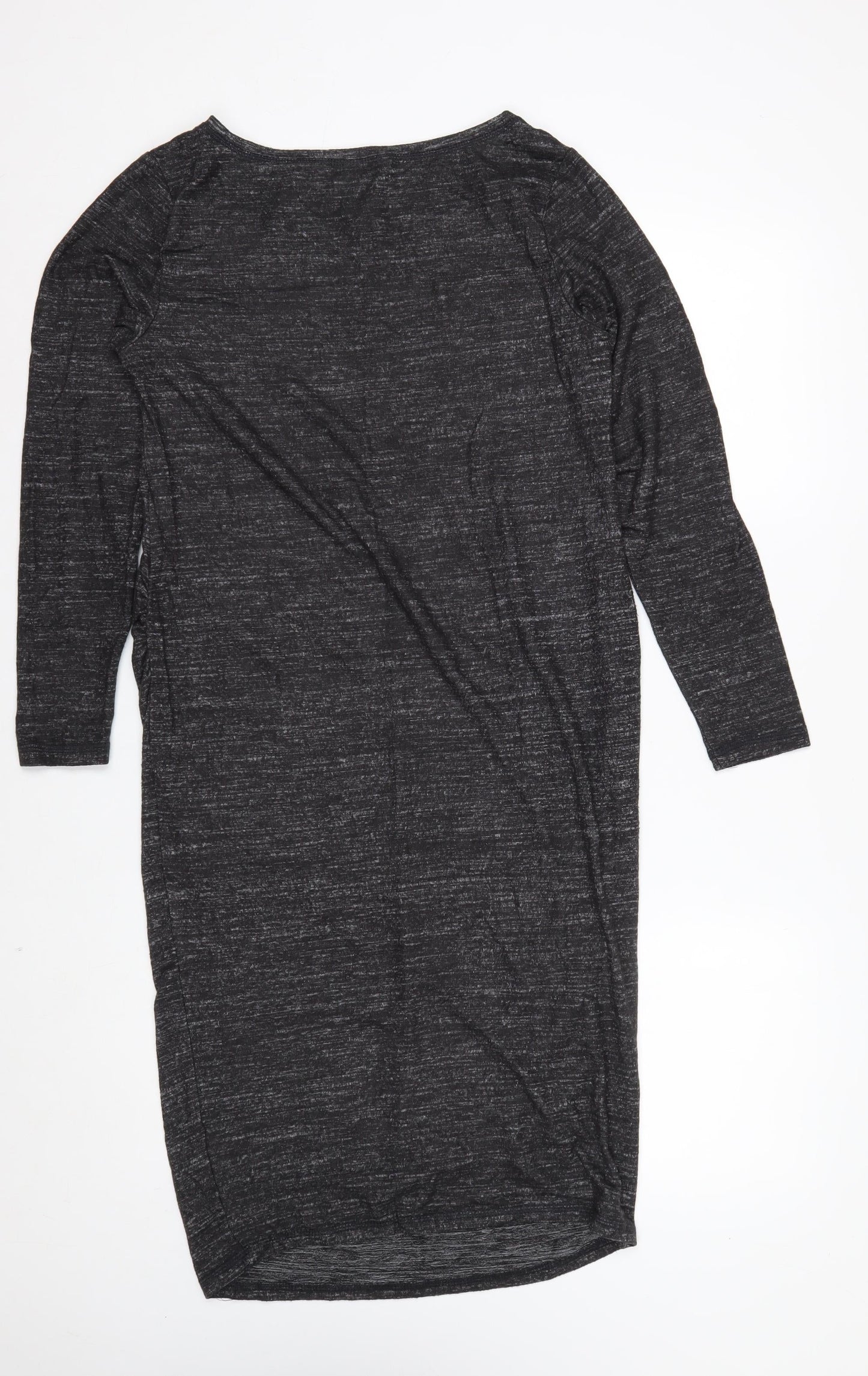 H&M Maternity Grey Jersey Bodycon Dress Women’s Size M Long Sleeve