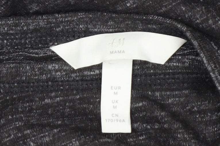 H&M Maternity Grey Jersey Bodycon Dress Women’s Size M Long Sleeve