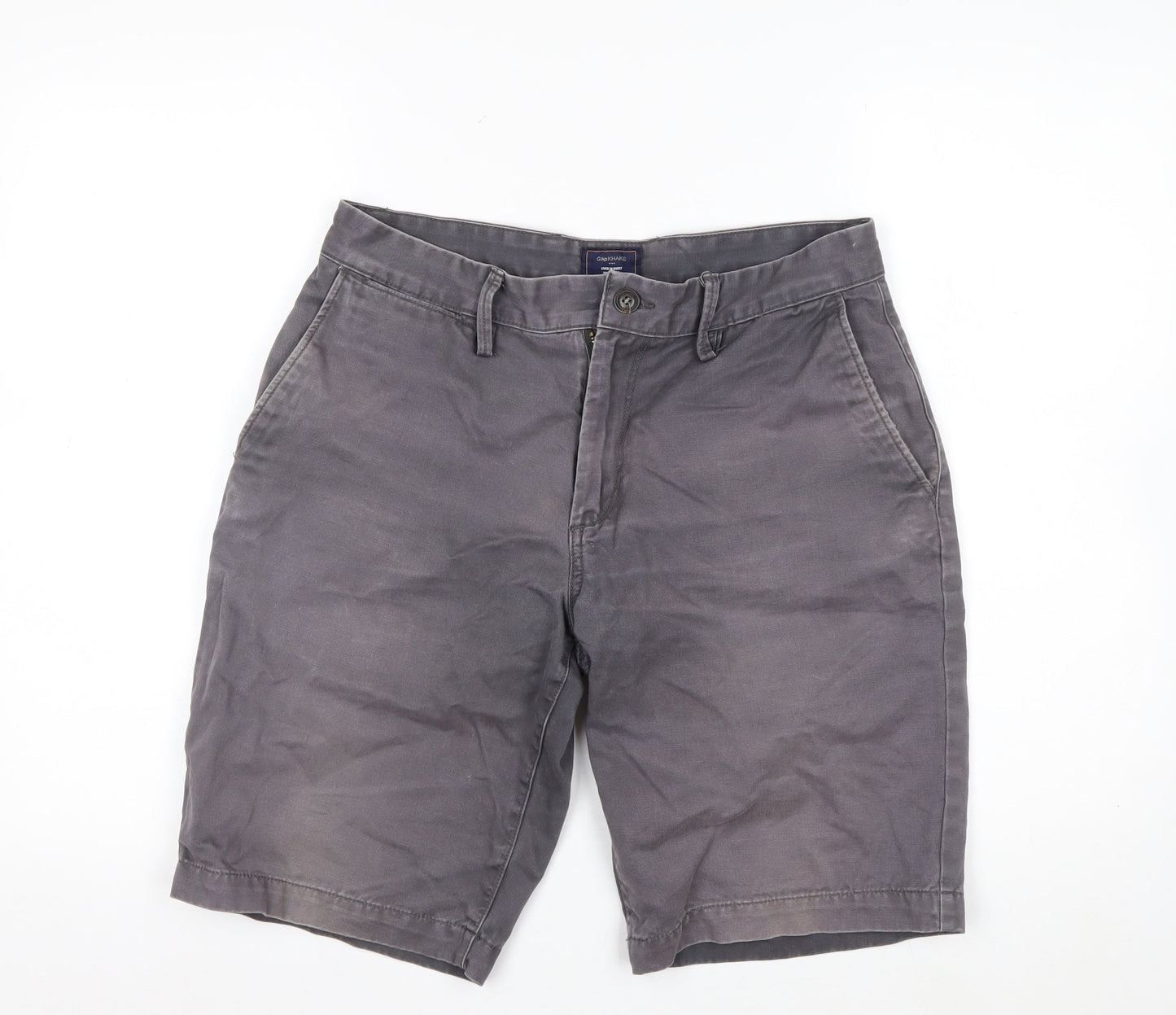 Gap Men Grey Chino Shorts Size 30 Regular Cotton Casual