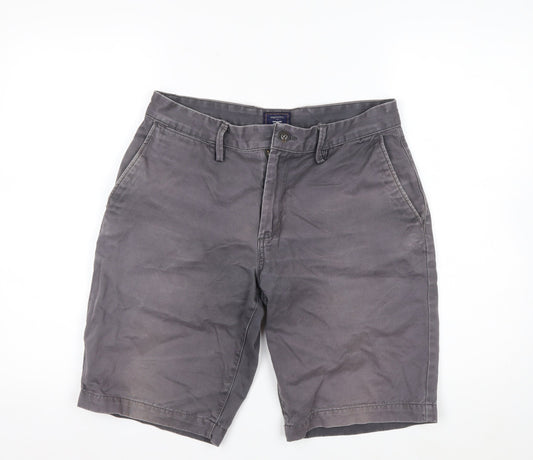 Gap Men Grey Chino Shorts Size 30 Regular Cotton Casual