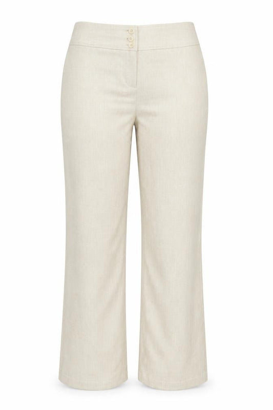 Dorothy Perkins Women’s Beige Wide-Leg Trousers Size 14 Classic Fit