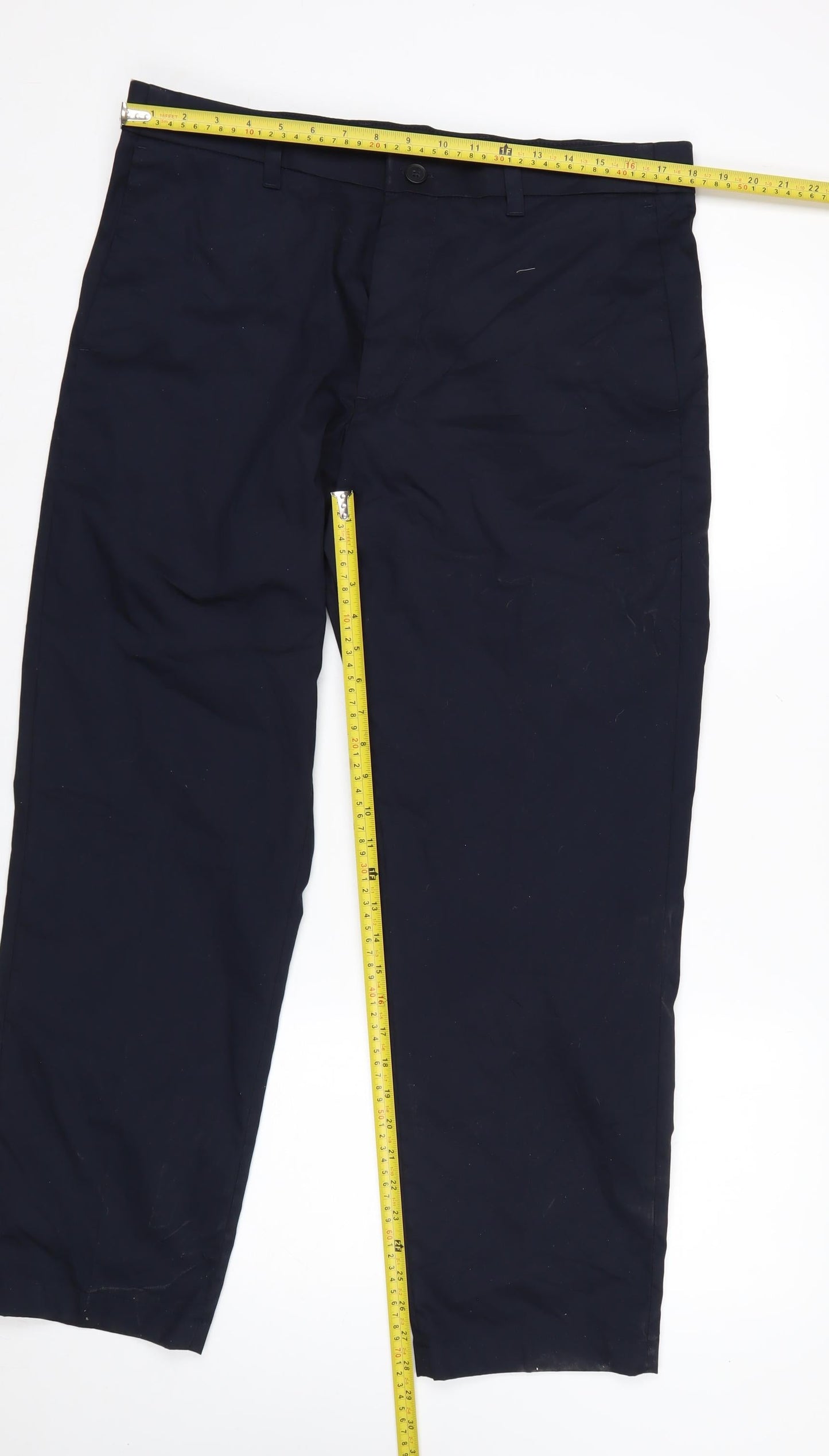 Marks and Spencer Autograph Men's Black Regular Fit Trousers 36/29
