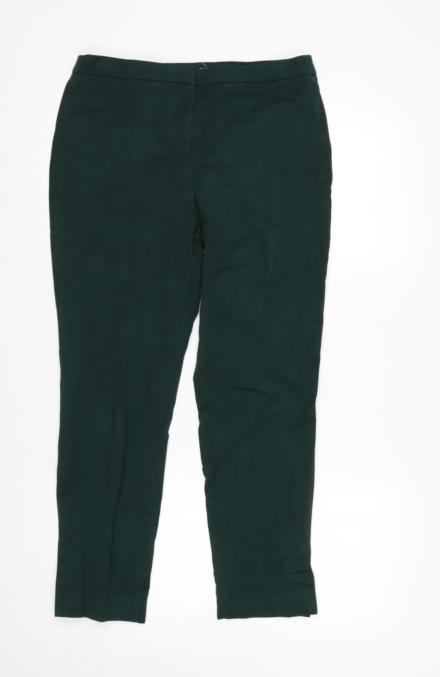 John Lewis Women's Green Chino Slim Fit Trousers Size 12