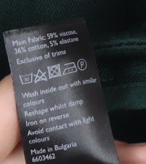 John Lewis Women's Green Chino Slim Fit Trousers Size 12