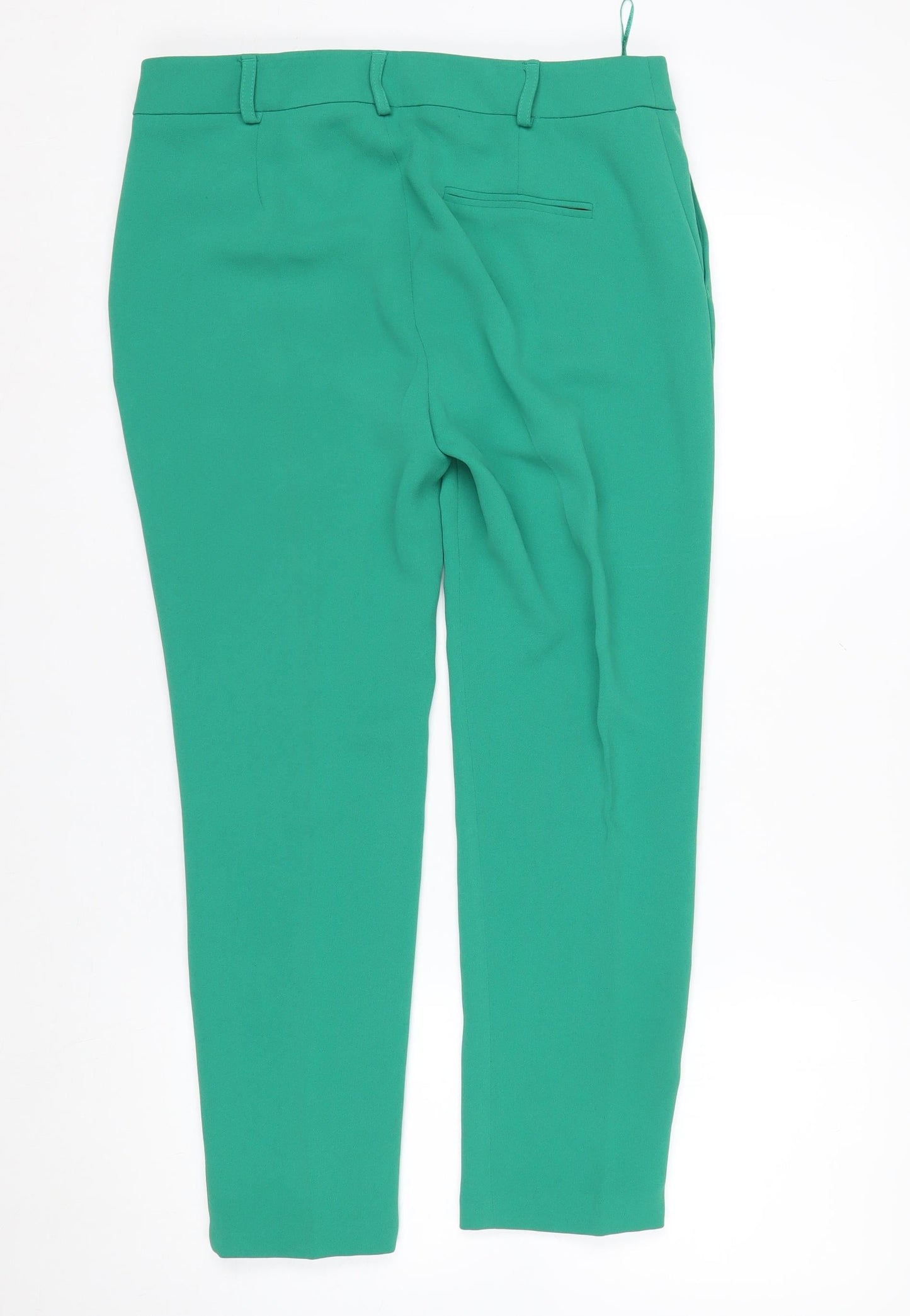 Next Women's Green Tapered Trousers Size 10 Regular Fit