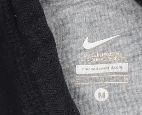 Nike Men's Black Pullover Hoodie M Sports Fleece Sweatshirt