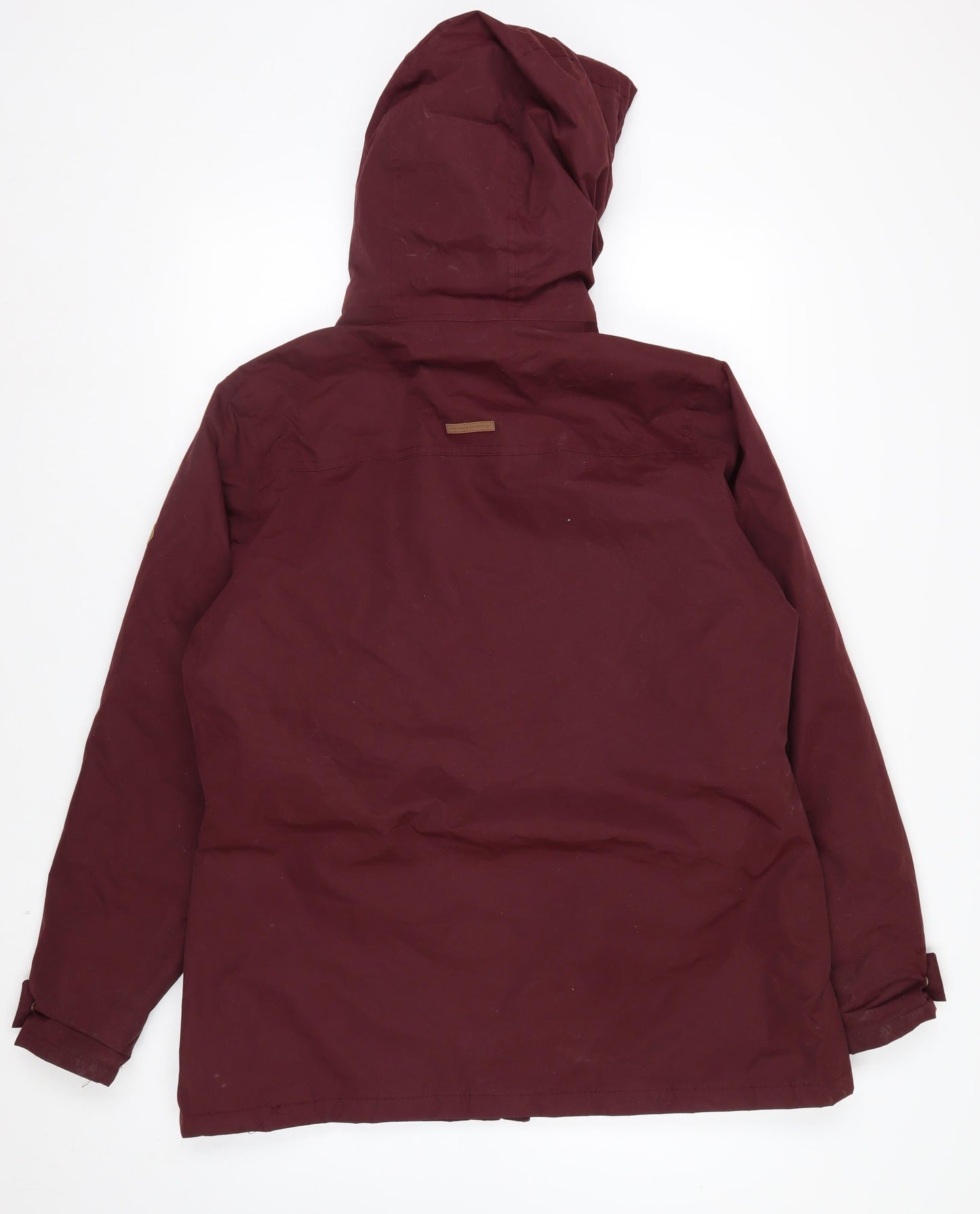Regatta Womens Red Hooded Parka Jacket Size 16 Lined Outdoor Coat