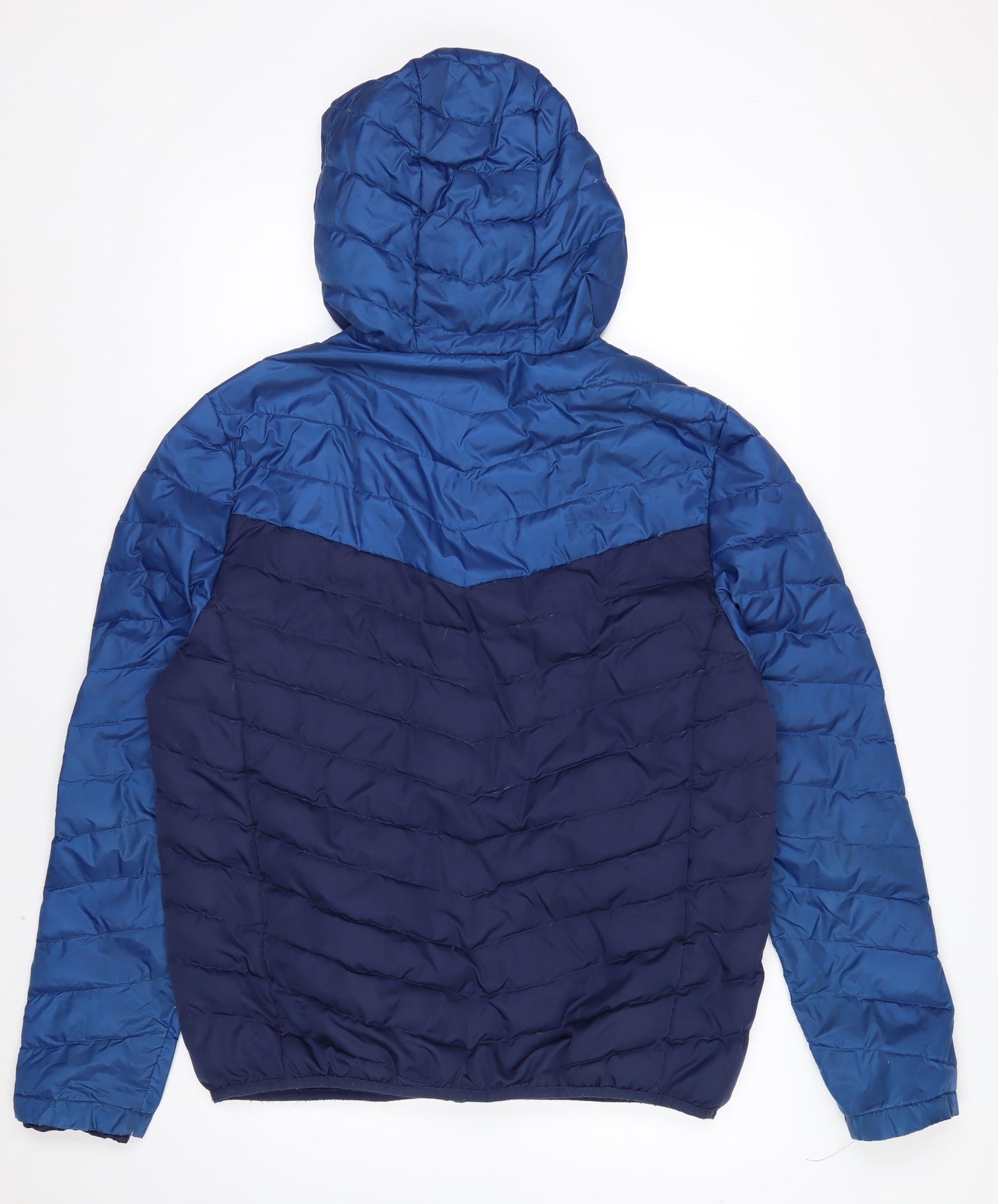 Superdry Men’s Blue SubArctic Puffer Jacket Size L Hooded Winter Coat