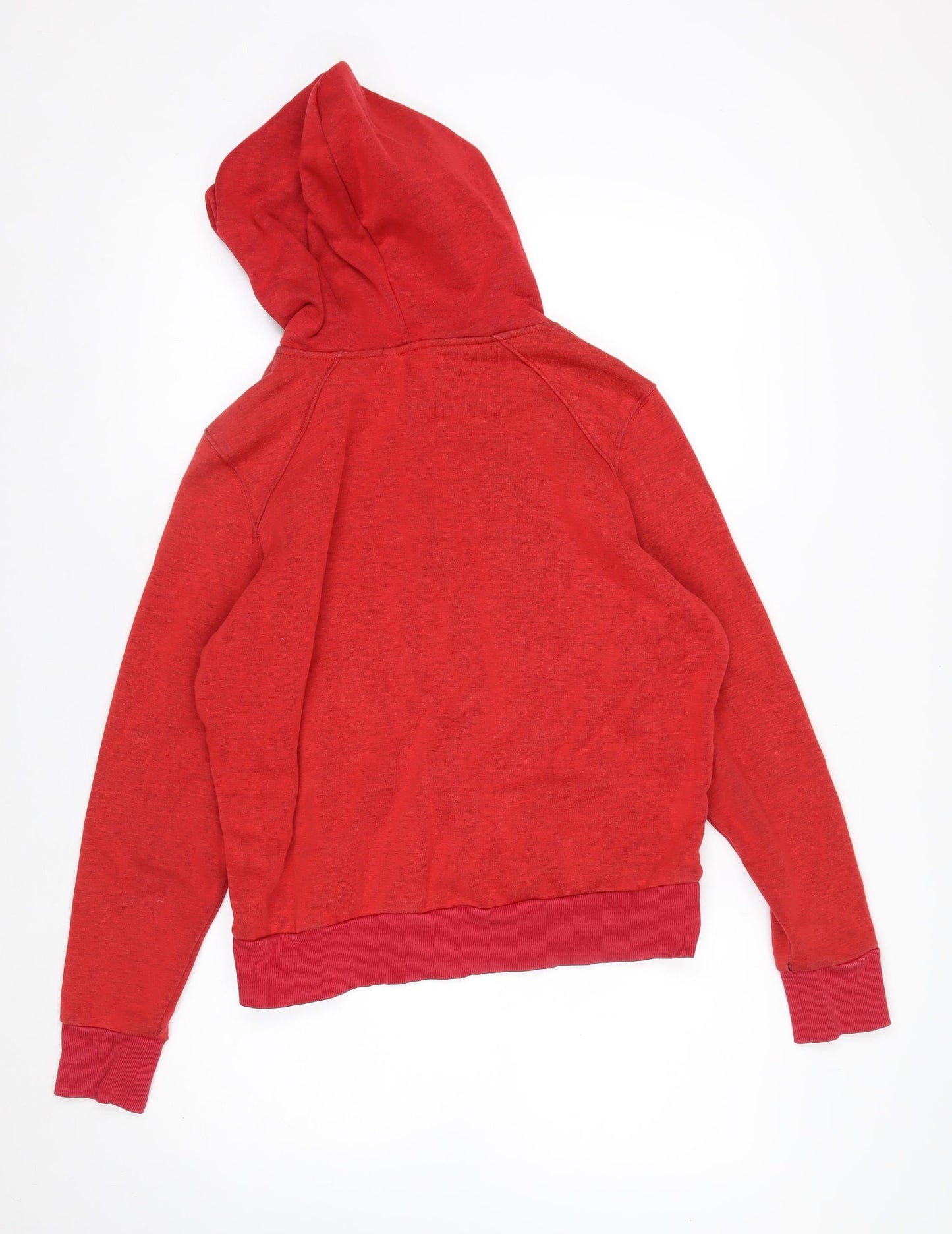 Marks and Spencer Women's Red Full Zip Hoodie Size 14