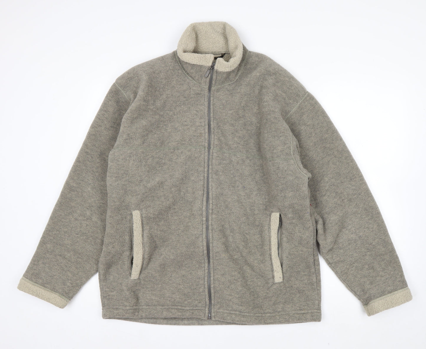 Marks and Spencer Men’s Grey Fleece Full Zip Jacket Size M