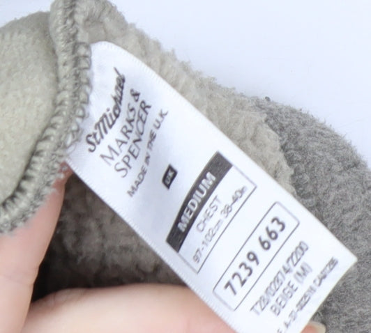 Marks and Spencer Men’s Grey Fleece Full Zip Jacket Size M