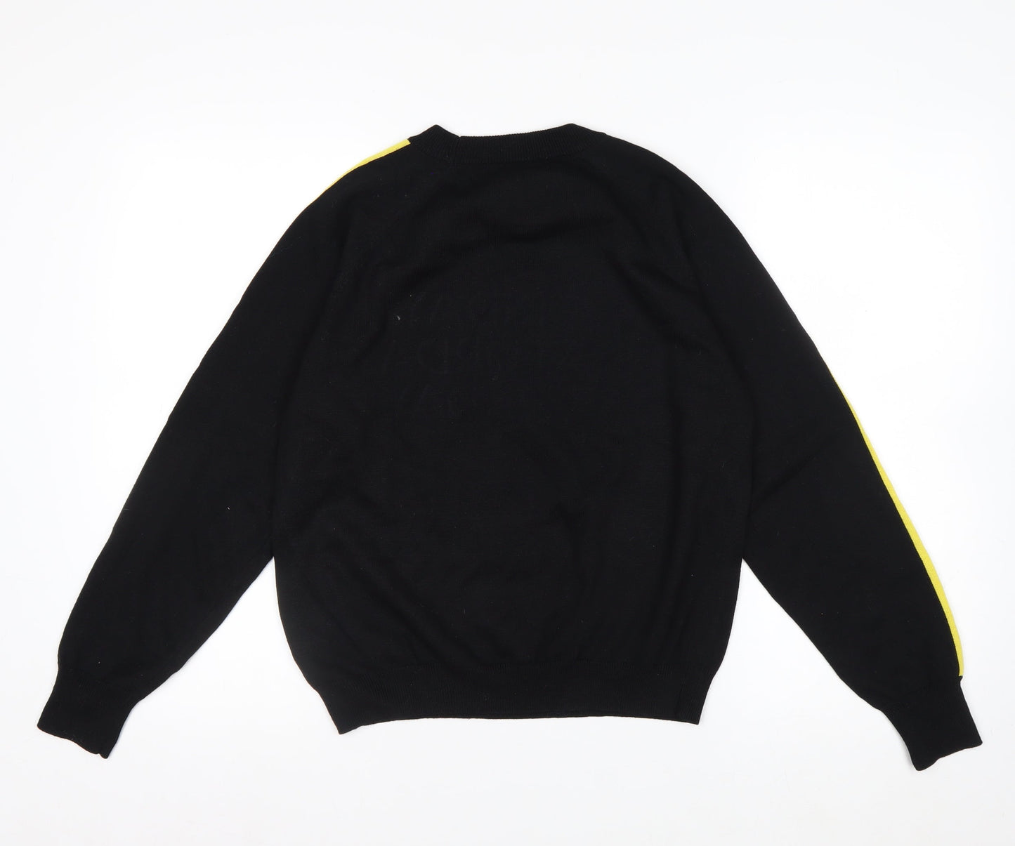 Next Womens Black XS Crew Neck Embroidered Pullover Jumper