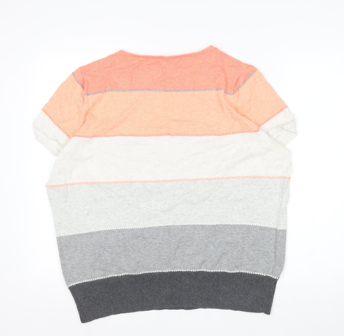 Principles by Ben de Lisi Women’s Multicoloured Striped Cotton Jumper Size 20