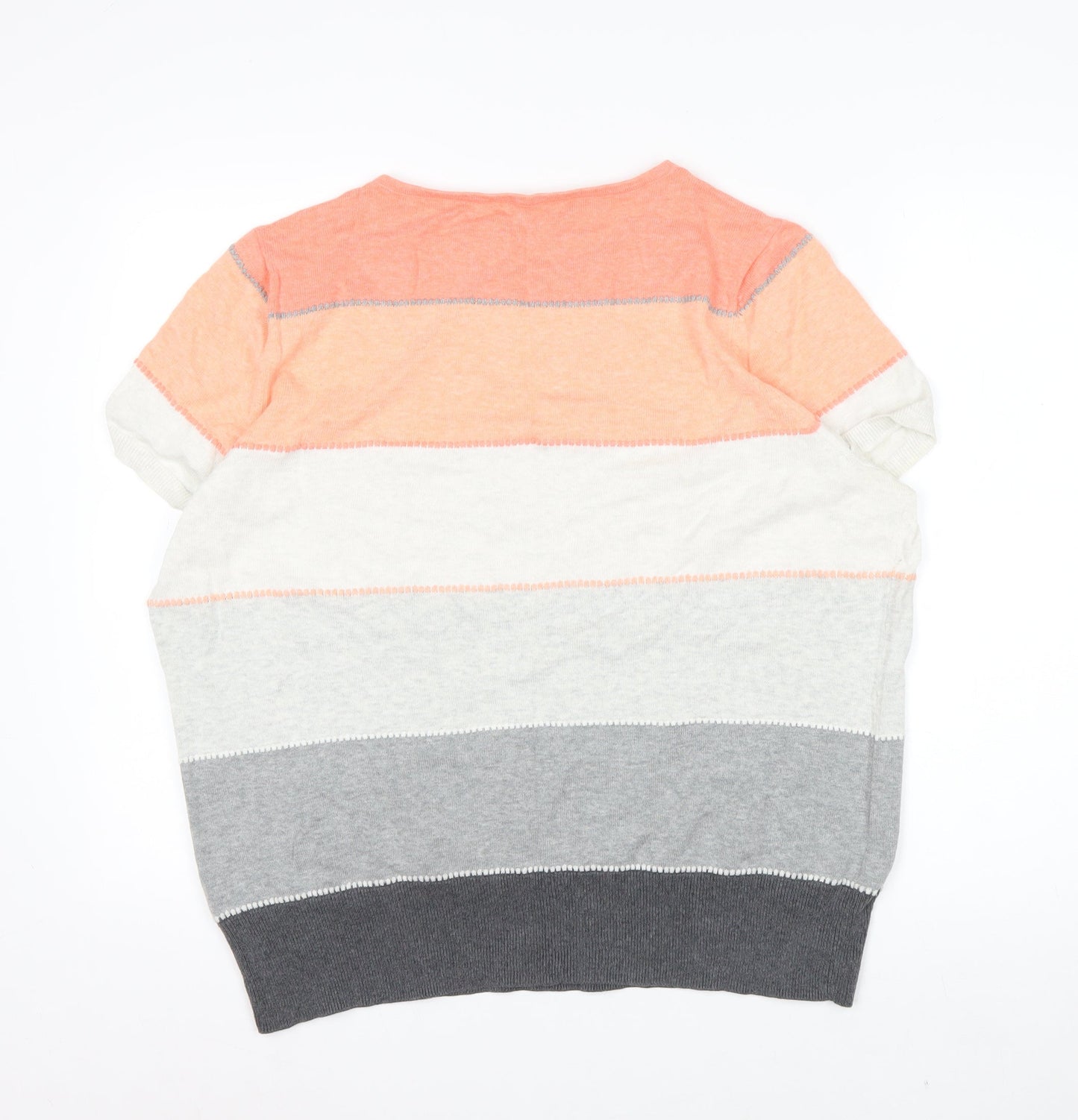 Principles by Ben de Lisi Women’s Multicoloured Striped Cotton Jumper Size 20