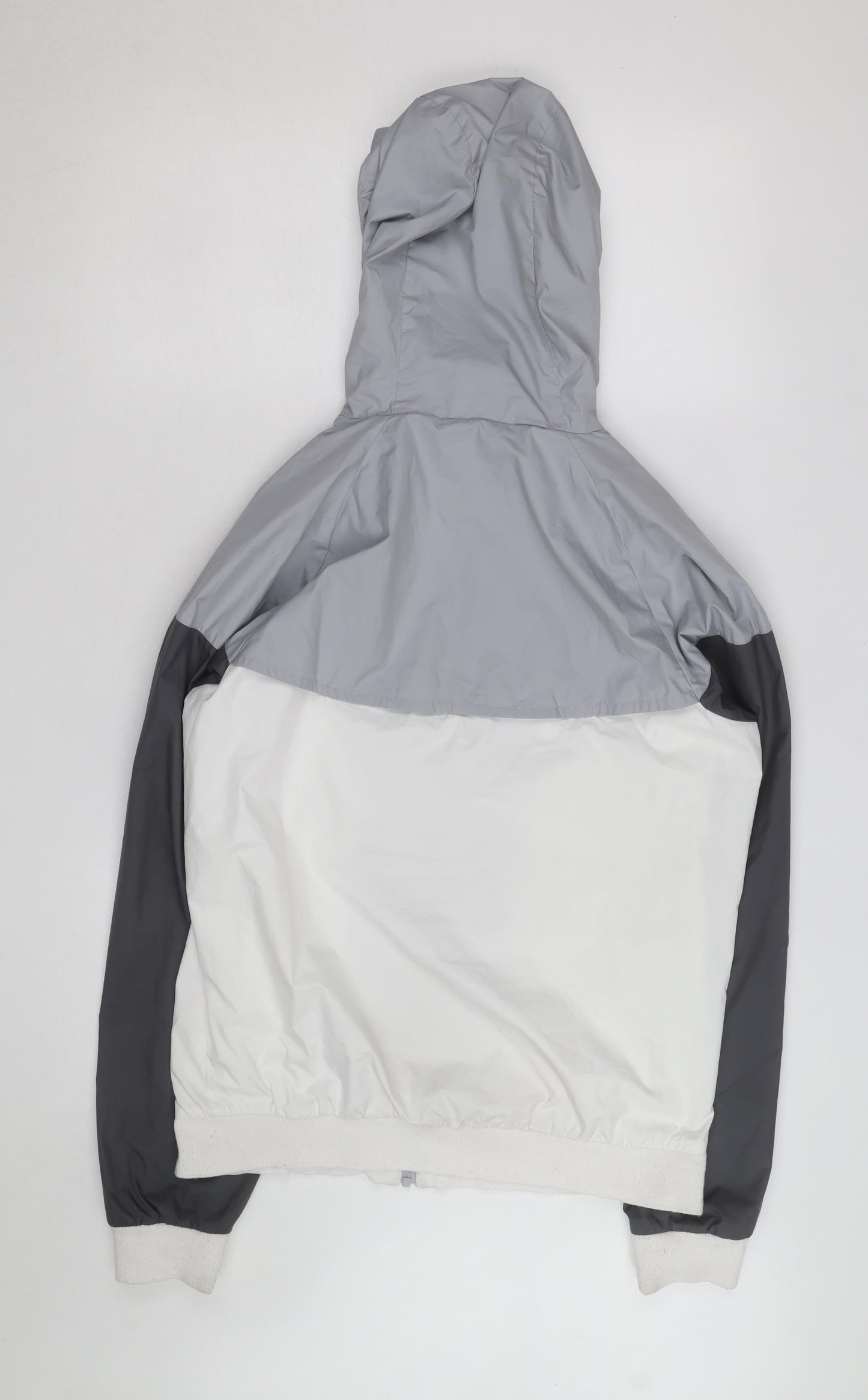Nike Men's Grey Windrunner Hooded Full Zip Windbreaker Jacket M