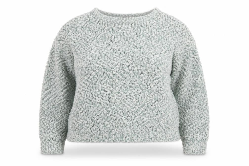 New Look Women's Grey Chunky Knit Crew Neck Jumper Size 18