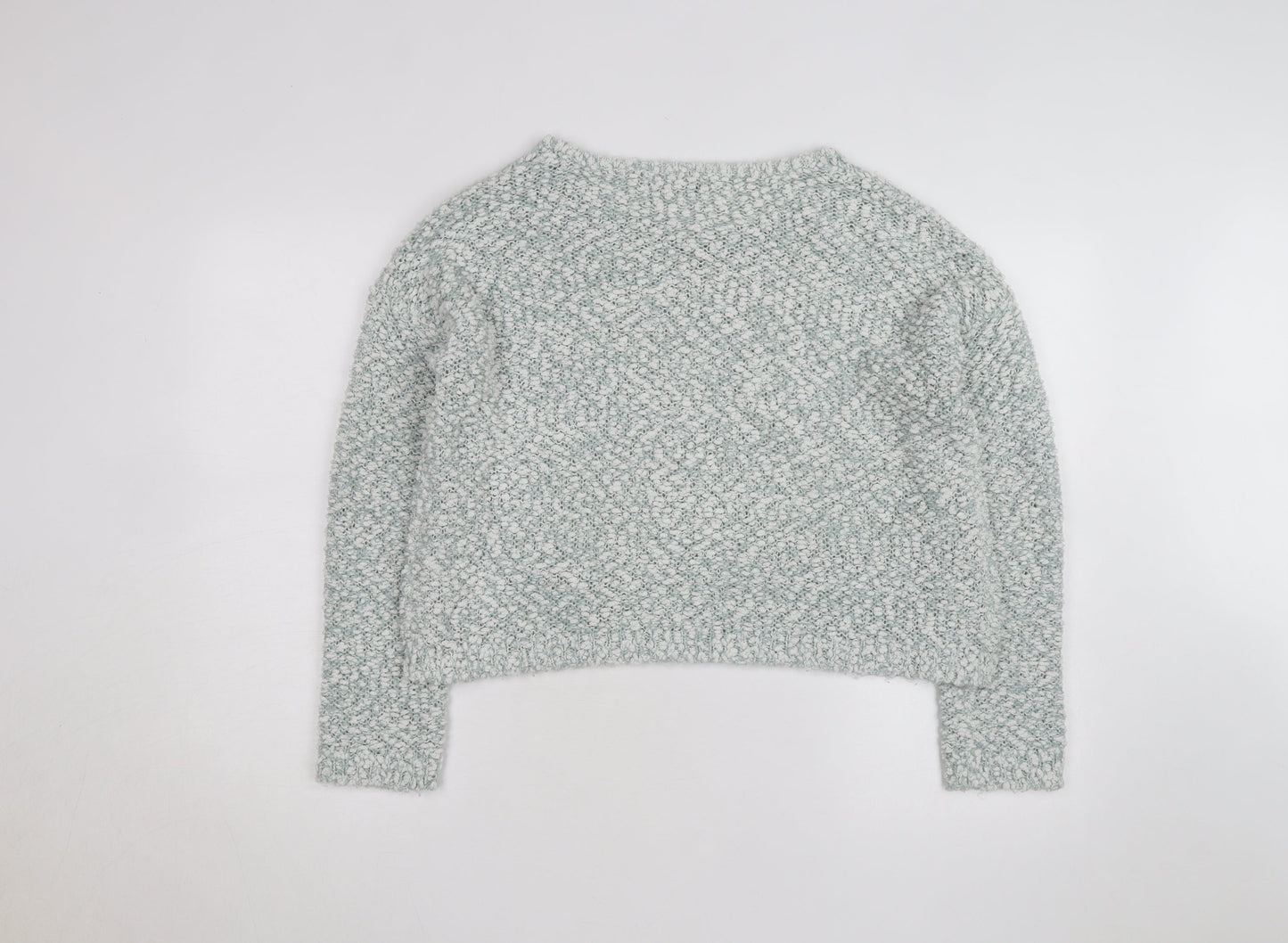 New Look Women's Grey Chunky Knit Crew Neck Jumper Size 18