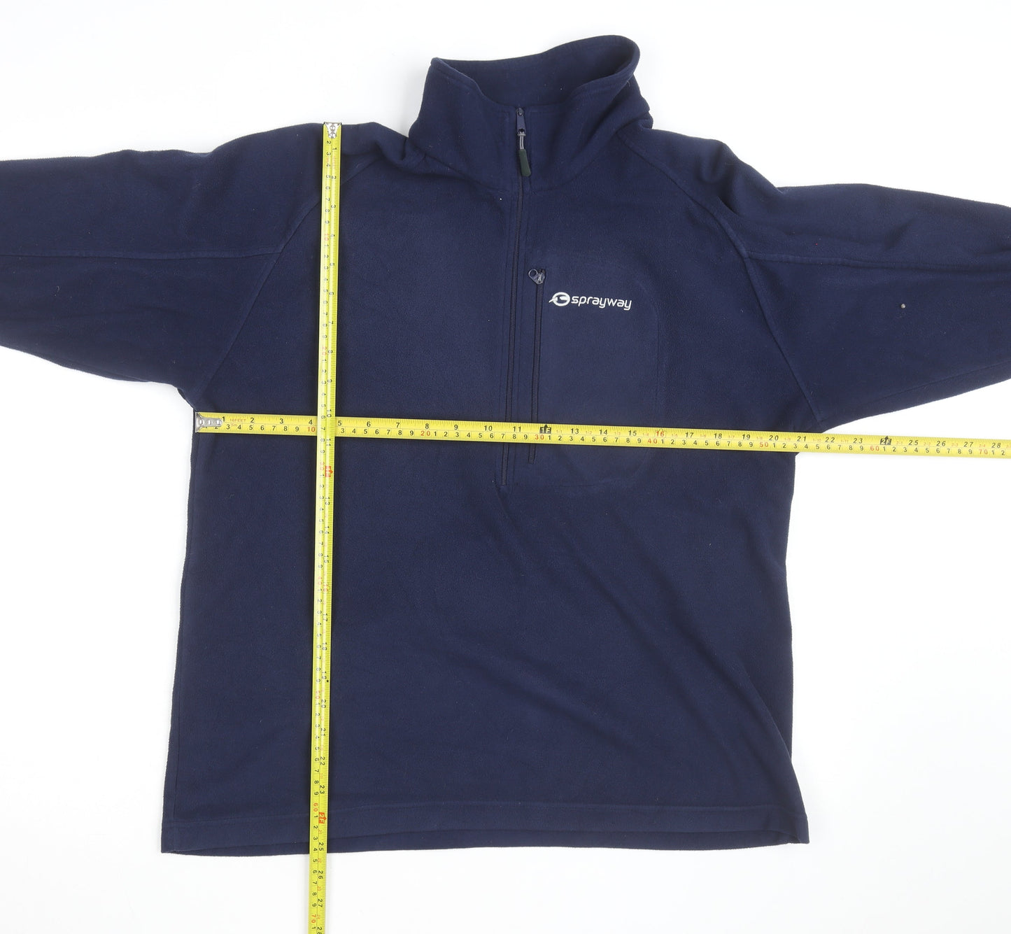 Sprayway Men's Blue Fleece 1/2 Zip Pullover Sweatshirt M