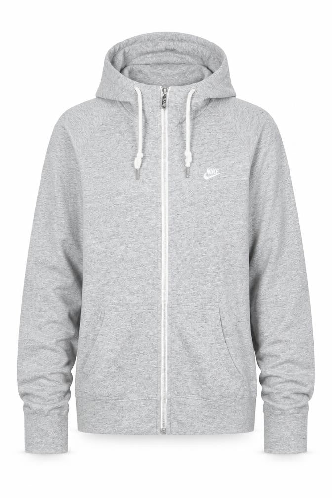 Nike Mens Grey Full Zip Hoodie Size M Regular Fit Sportswear