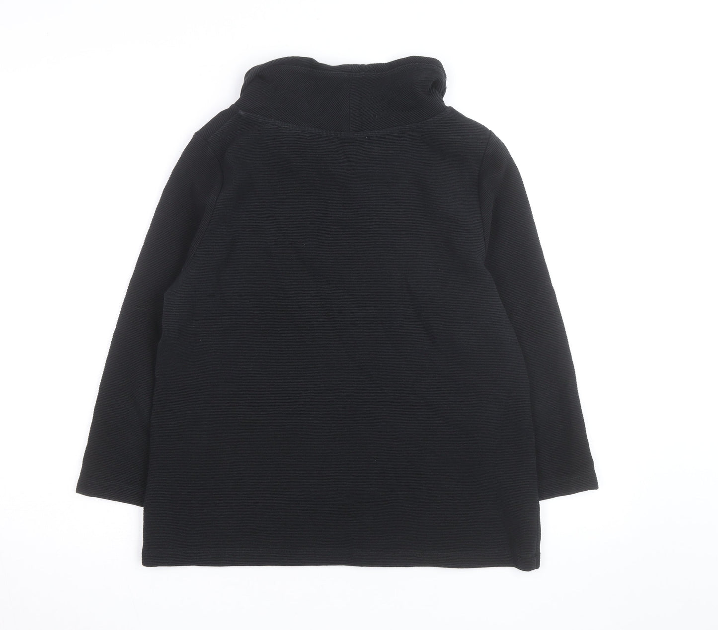 Hobbs Women Black Size 14 Cowl Neck Long Sleeve Jumper