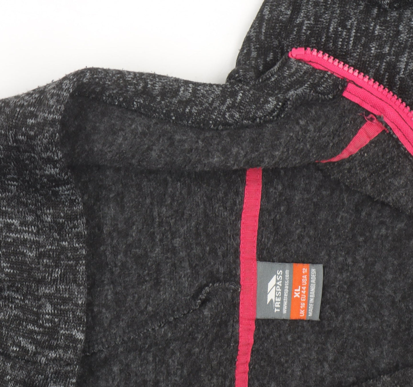 Trespass Women's Grey Full Zip Hoodie Size 16 Fleece Outdoor Jacket