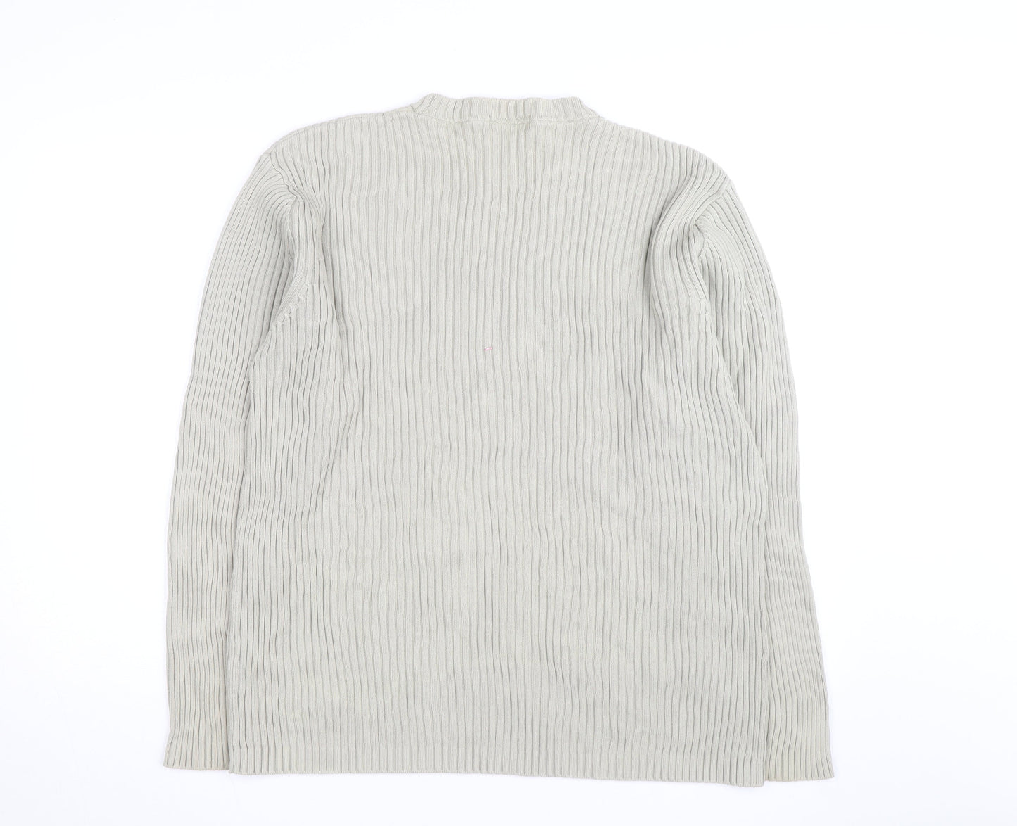 Marks and Spencer Blue Harbour Men’s Beige XL Cotton Chunky Knit Jumper