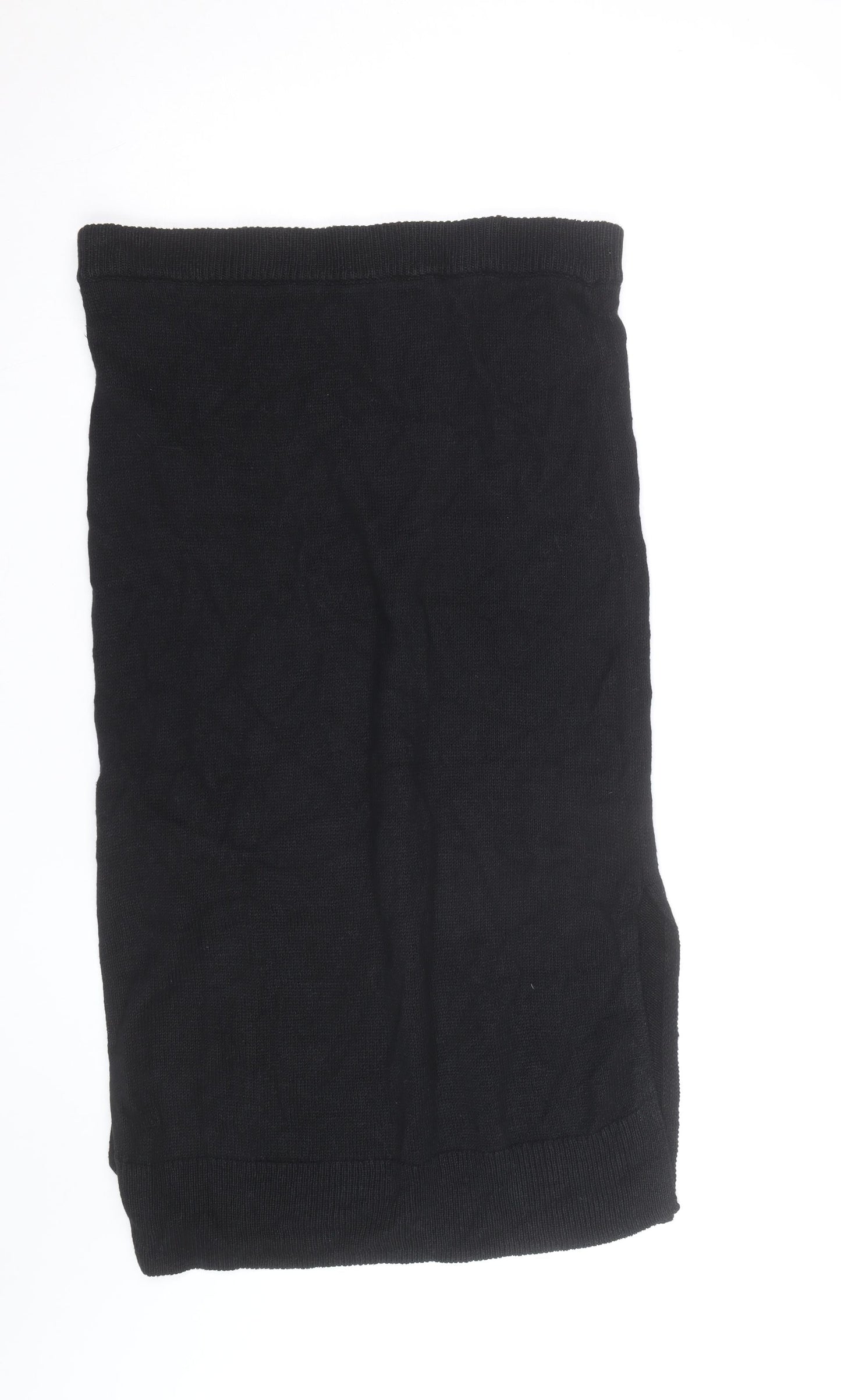 Jigsaw Women Black Wool Knit Pencil Skirt L
