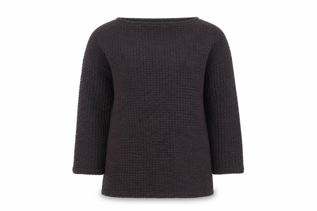 Marks & Spencer Women Brown Size 6 Boat Neck 3/4 Sleeve Jumper