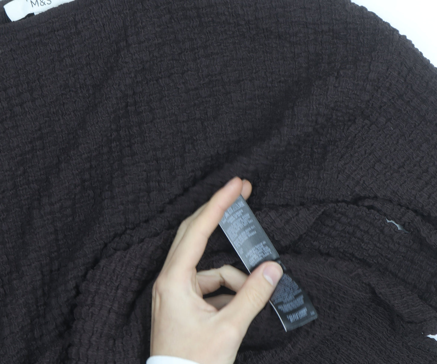 Marks and Spencer Women Brown Size 6 Boat Neck 3/4 Sleeve Jumper