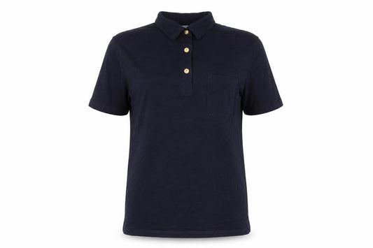 Marks & Spencer Women's Blue Polo Shirt Size 14 Viscose