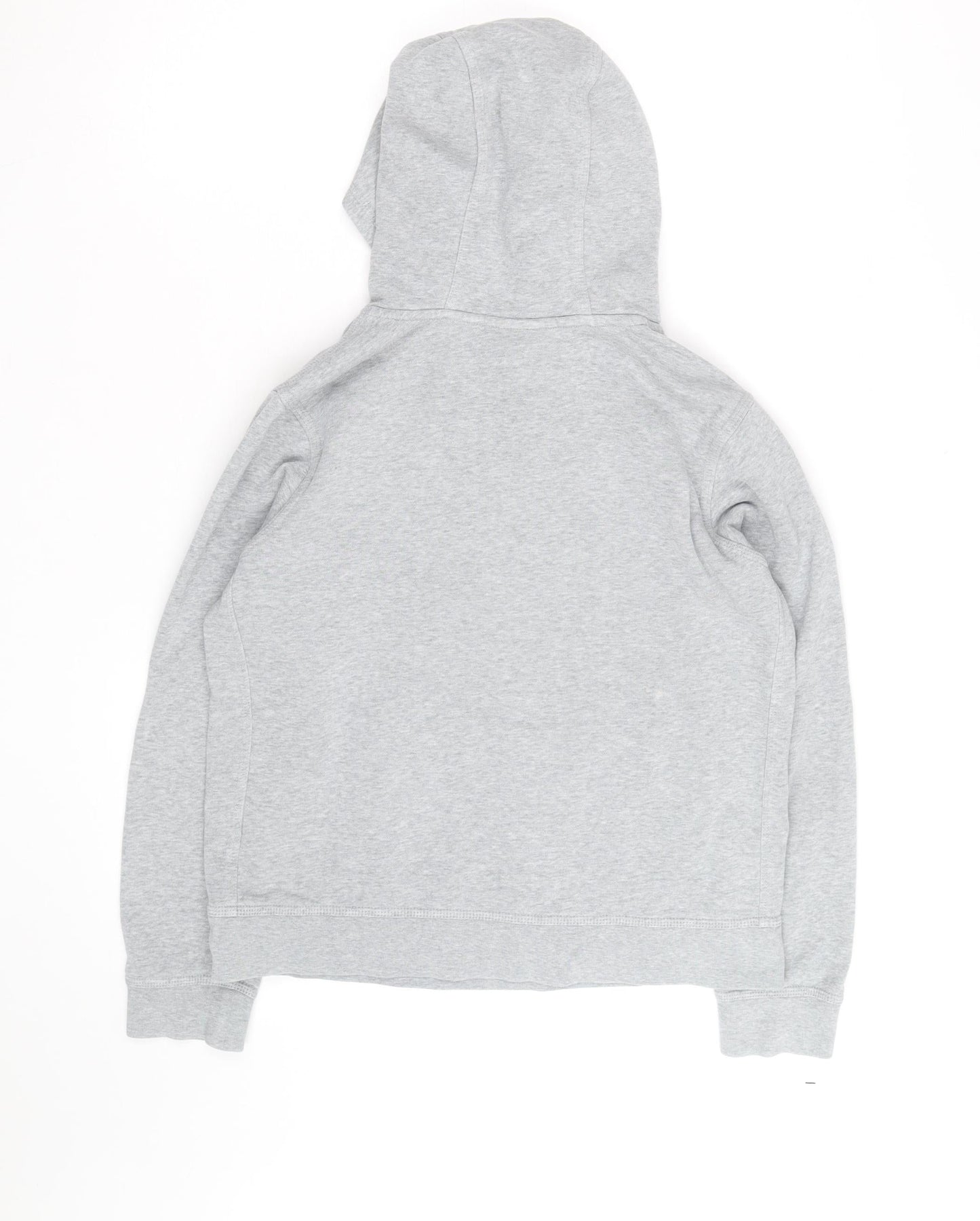 Nike Boys Grey Pullover Hoodie Size L Cotton Blend Hooded Sweatshirt