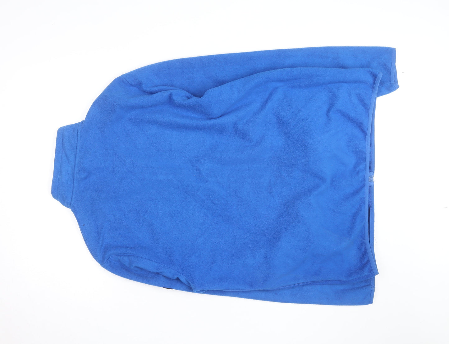 ASOS DESIGN Men's Blue 2XL Fleece Full Zip Basic Jacket