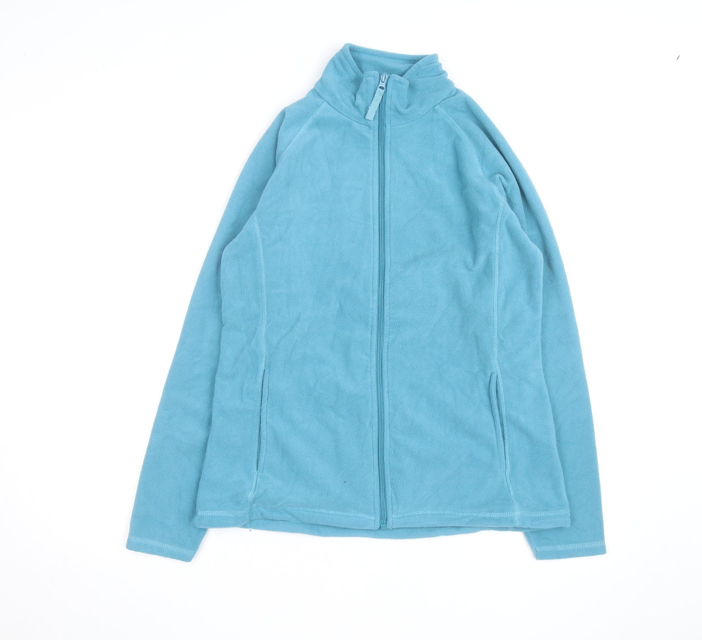 Mountain Warehouse Women Blue Fleece Full Zip Jacket Size 12
